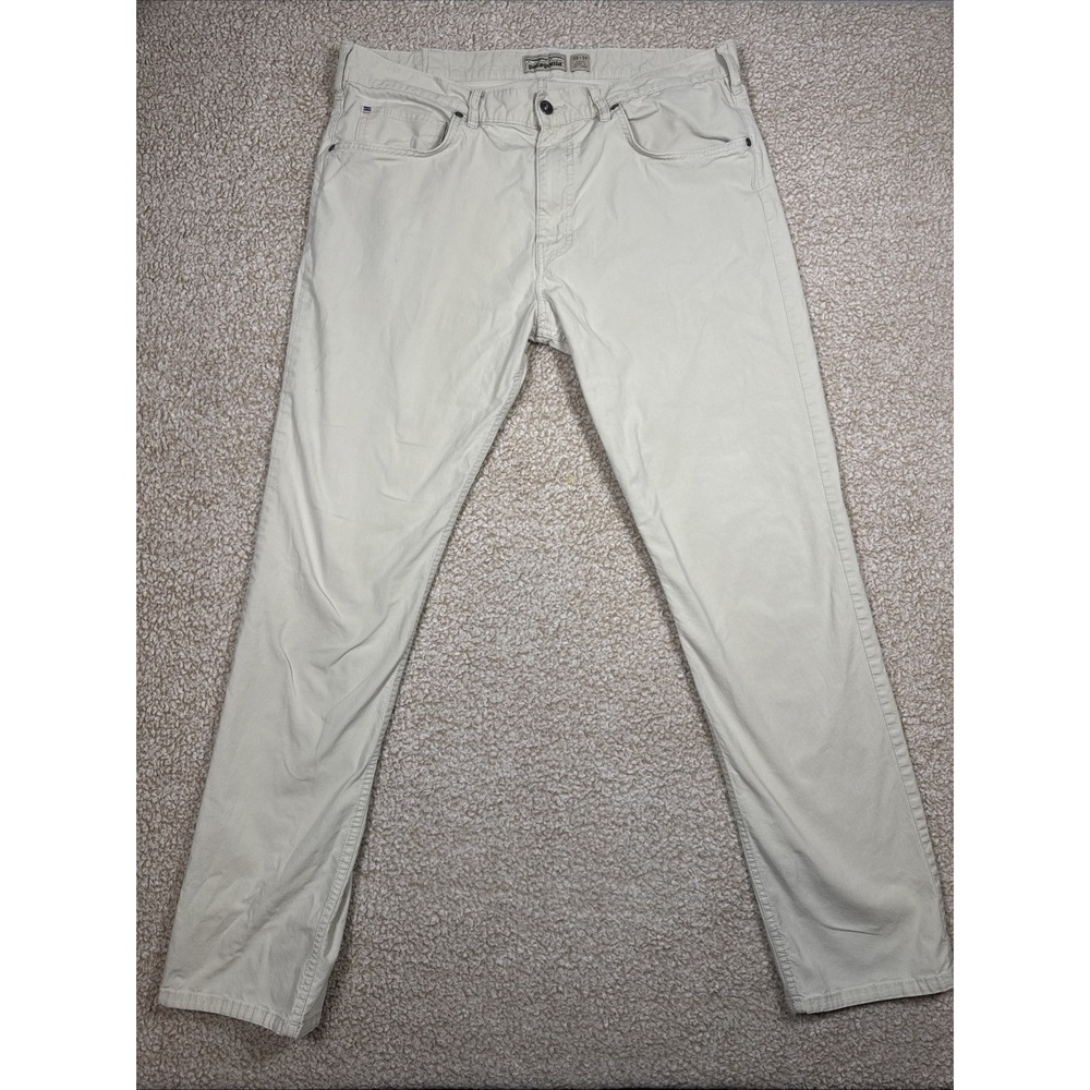 Patagonia Pants Men's 38x34 Ivory All-Wear Casual Straight Leg Outdoor 56105SP17